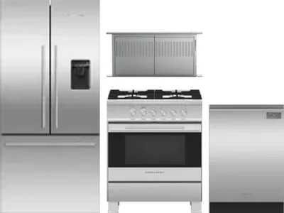 4 Piece Package Includes Refrigerator, Range, Hood And Dishwasher